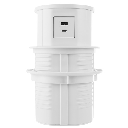 Spacetronik SPS-R3D6W V2 kruhová stolová zásuvka