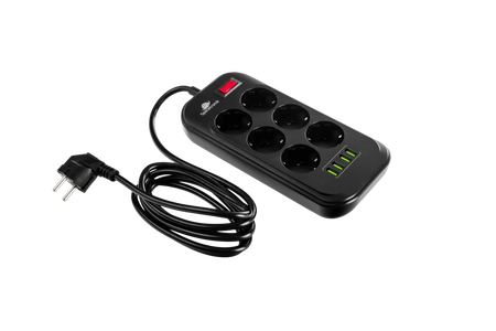 Spacetronik SR-204 Ports 6 4USB power strip