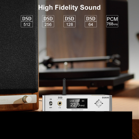 DS601 DAC audio převodník s Bluetooth