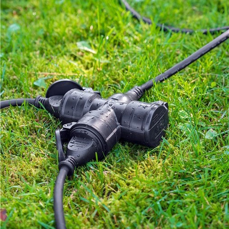 Goobay elektrisches Verlängerungskabel 3x Buchse 10m