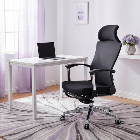 Ergonomic office chair with footrest ALVA