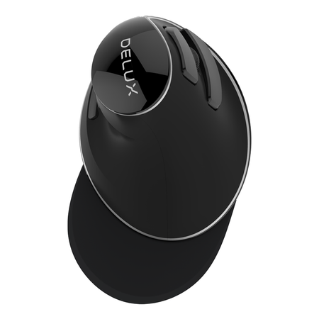 Delux M618PD optische Maus schwarz, kabellos