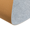 Mata filcowa z korkiem jasnoszara 80x40cm SPB063