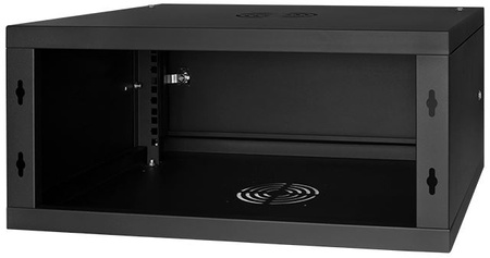 19'' RACK 4U 600x350mm SCHWARZ Stahltür