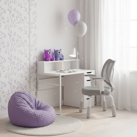 Krzesło dziecięce SPC XD 26G szare regulacja wysokości podłokietniki