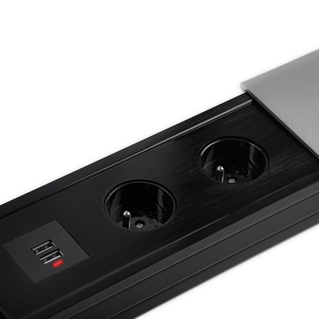 Spacetronik SPS-S24S slider tabletop socket