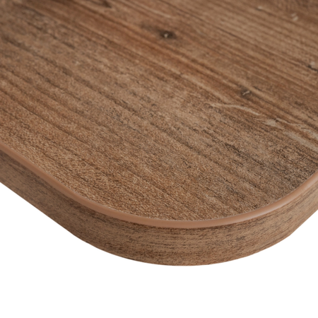 Czarne biurko elektryczne Spacetronik SPE-152B z blatem 158×80 Drewno retro