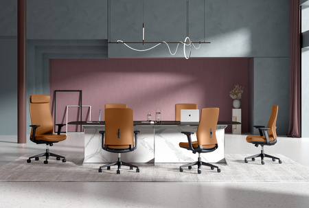 Spacetronik HAVARD PU swivel office chair