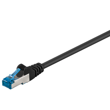 Kabel LAN Patchcord CAT 6A S/FTP czarny 05m