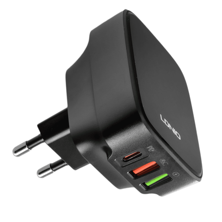 Nabíječka 32W 3 porty USB PD QC Ldnio Q334 černá