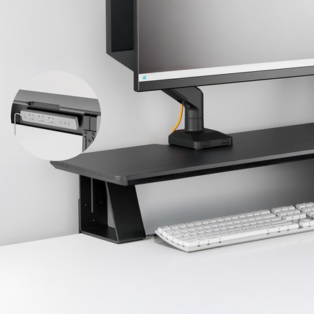 Podstawka pod monitor i laptopa Hugel Czarna