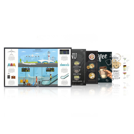 SYLVOX 55" Zewnętrzny Ekran Reklamowy 4K / Monitor