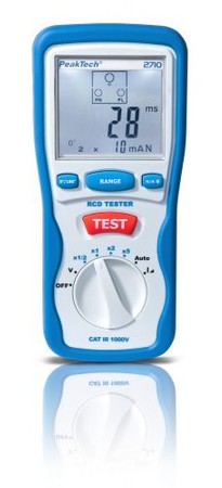 PeakTech 2710 RCD current fuse tester