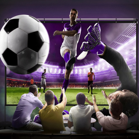 Spacetronik portable 100'' 4K projection screen