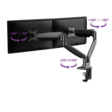 Držák pro 2 monitory Spacetronik SPA-S120B