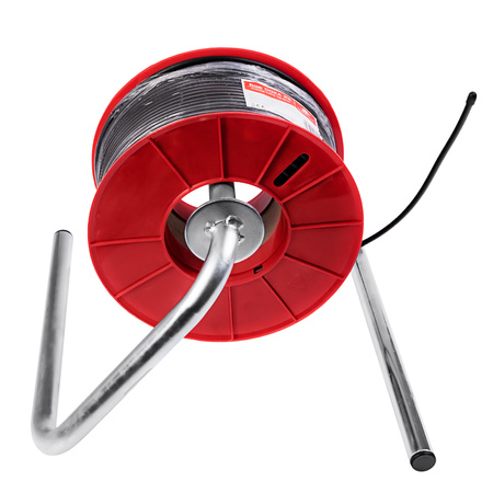 Stojak do odwijania kabli z bębnów, szpuli, rolki