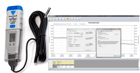 PeakTech 5185 USB Datalogger Moisture Temp Meter