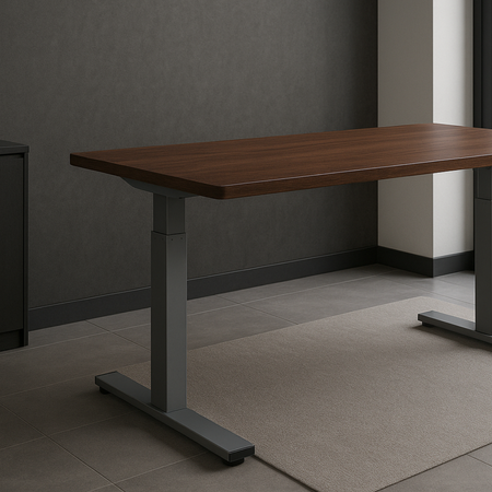 Stelaż Biurka Elektryczny Spacetronik SPE-124 z Pamięcią i USB - Wzmocniona Stabilność (Szary)