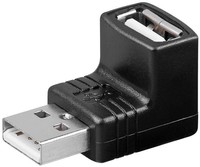 USB 2.0 socket-to-pin angle adapter Goobay black