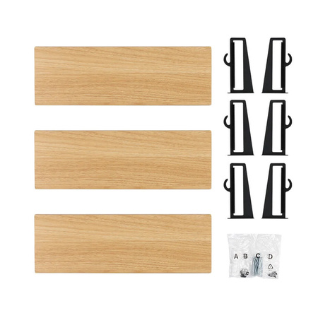 Spacetronik SPB-134L wall shelf 3 pcs.