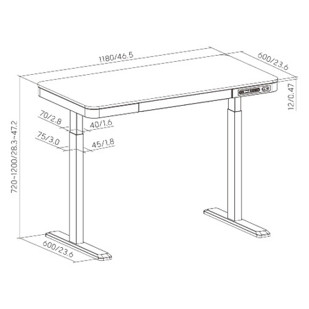 Spacetronik SPE-B126WW Astrid electric desk