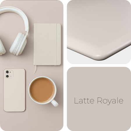 Blat MDF malowany proszkowo180x80x2.5 Latte Royale