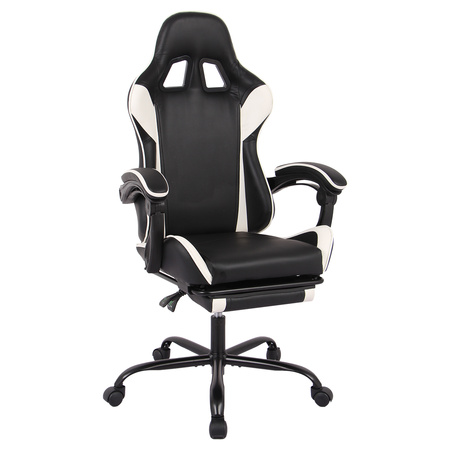 Spacetronik Rally 1.0 gaming chair black and white