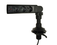 KADE 3-socket AC power strip - articulated