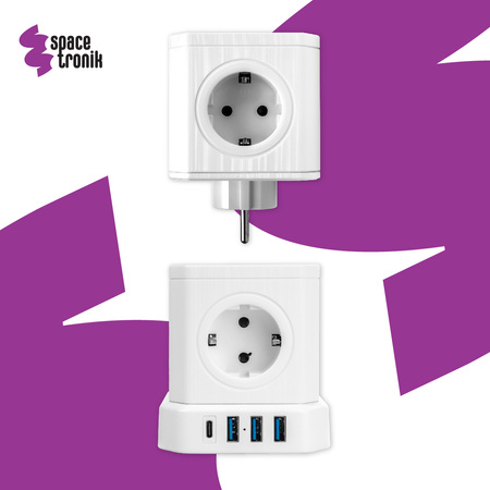 Listwa zasilająca 5xAC 3xUSB 1xUSB-C SPS-C02W