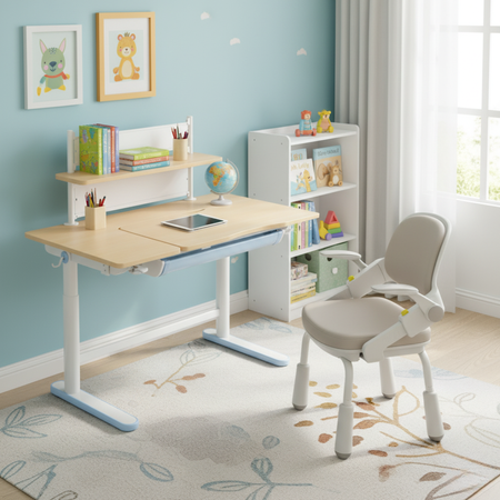 Spacetronik SPE-X116AT electric desk with shelf