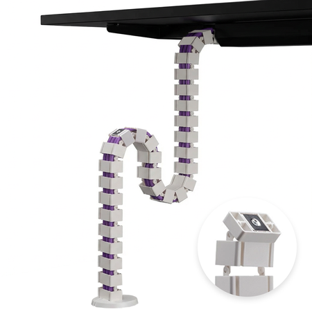 Magnetické vedení kabelů, šedé SPK-182G 130cm