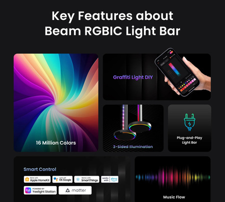 Držák sluchátek RGB Yeelight YLFWD-0021