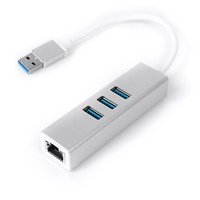 Multiport USB to 3 USB + RJ45 SPU-M07 silver