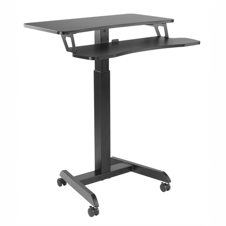 Buddy 03 adjustable table on wheels black