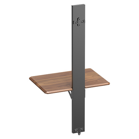 Wall shelf for flowerpot SPGC21BN Black and brown