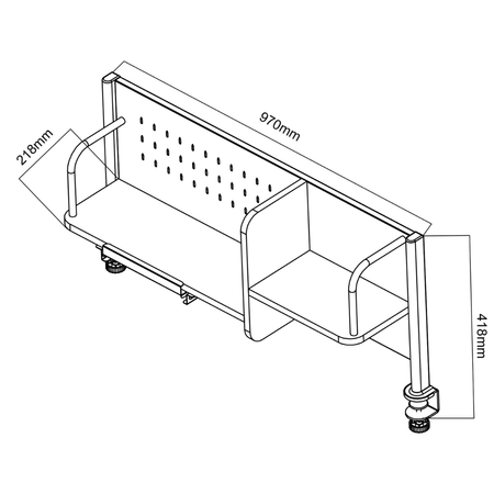 Biurko regulowane Spacetronik XD SPE-X104WL 120x60