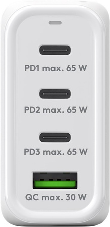 Ładowarka sieciowa 3x USB-C USB 68W Goobay BIAŁA
