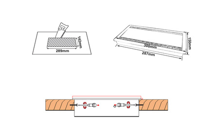 Oboustranný kabelový kanál SPS-G04B od společnosti Spacetronik