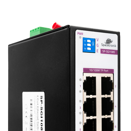 SWITCH 8portový SP-SGI108S priemyselný SFP