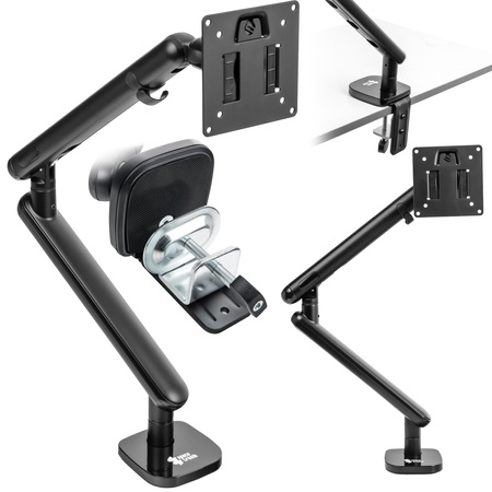 Ergonomiczny Uchwyt na Monitor SPAF110B Aluminium VESA 75/100