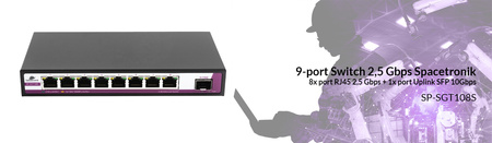 SWITCH 8 ports 25G + 1 port SFP 10G SP-SGT108S