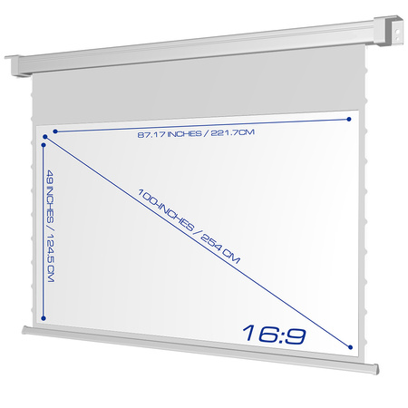 Electric Projection Screen SST Wall Mounted 100in