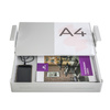 Under-Desk Storage Drawer with Shelf Large White