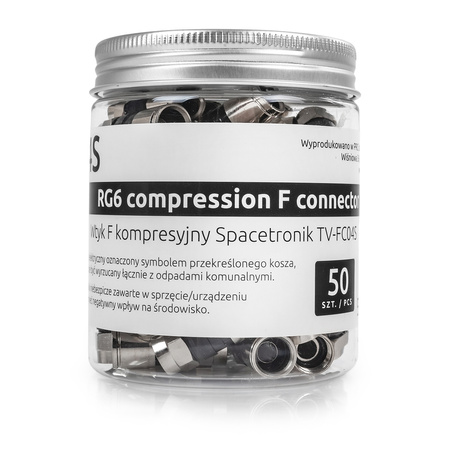 Spacetronik TV-FC04S Short 50sz compression F connector