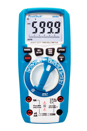 Digitálny multimeter PeakTech 3444 TruRMS IP67 LCD