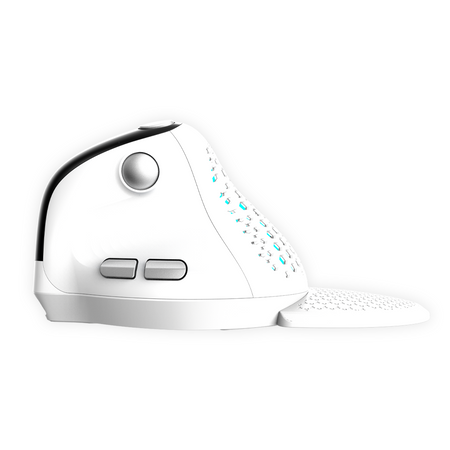 Mysz optyczna Delux M618XSD biała, bezprzew.