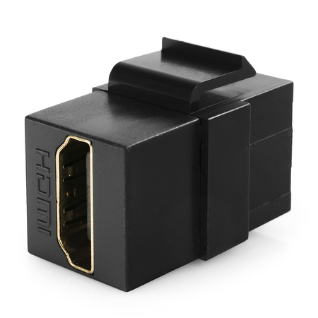 Keystone HDMI connector - HDMI barrel black