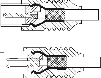 IEC TV connector GN/WT Goobay EKRAN white 5m