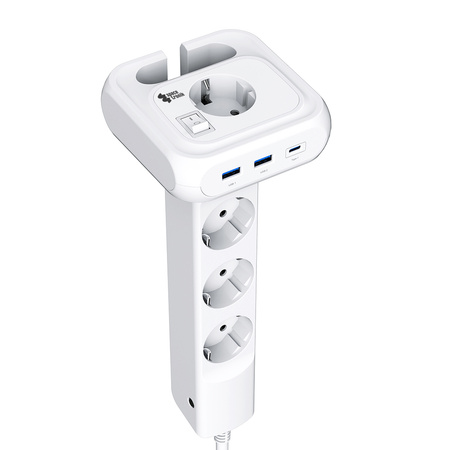 Listwa zasilająca 4xAC 2xUSB 1xUSB-C SPS-PS02W