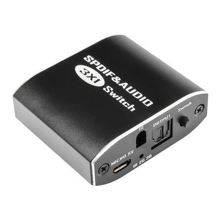 Optyczny rozdzielacz audio SPDIF Toslink 1x3